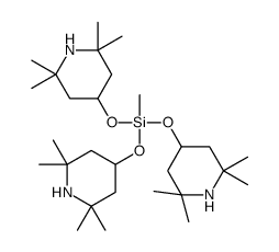 methyl-tris[(2,2,6,6-tetramethylpiperidin-4-yl)oxy]silane结构式