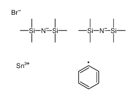 [bis[bis(trimethylsilyl)amino]-bromostannyl]benzene Structure