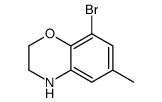 8-BROMO-6-METHYL-3,4-DIHYDRO-2H-BENZO[1,4]OXAZINE结构式