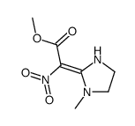 methyl 2-(1-methylimidazolidin-2-ylidene)-2-nitroacetate Structure