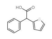 2-phenyl-2-thiophen-2-yl-acetic acid结构式