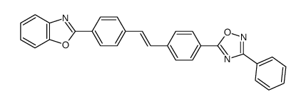 2-{4-[4-(3-phenyl-[1,2,4]oxadiazol-5-yl)-trans-styryl]-phenyl}-benzooxazole结构式