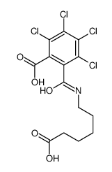 2-(5-carboxypentylcarbamoyl)-3,4,5,6-tetrachlorobenzoic acid Structure