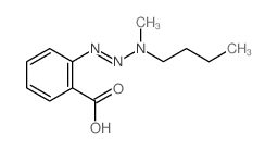 Benzoic acid,2-(3-butyl-3-methyl-1-triazen-1-yl)-结构式