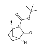 (1R,4S)-tert-butyl 3-oxo-2-azabicyclo[2.2.1]heptane-2-carboxylate结构式