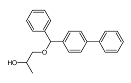 1-([1,1'-biphenyl]-4-yl(phenyl)methoxy)propan-2-ol Structure