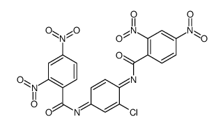 N-[3-chloro-4-(2,4-dinitrobenzoyl)iminocyclohexa-2,5-dien-1-ylidene]-2,4-dinitrobenzamide结构式