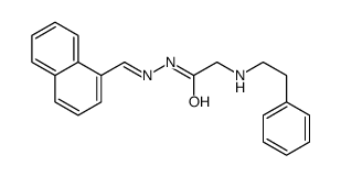 N-[(E)-naphthalen-1-ylmethylideneamino]-2-(2-phenylethylamino)acetamide结构式