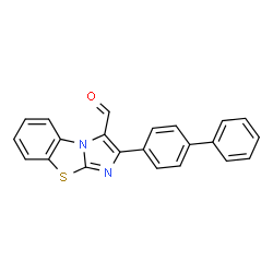 2-BIPHENYL-4-YL-BENZO[D]IMIDAZO[2,1-B]THIAZOLE-3-CARBALDEHYDE structure