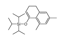 (6,8-dimethyl-3,4-dihydronaphthalen-1-yl)oxy-tri(propan-2-yl)silane Structure