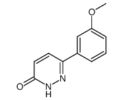 6-(3-Methoxyphenyl)pyridazin-3(2H)-one结构式