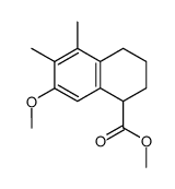 methyl d,l-7-methoxy-5,6-dimethyl-1,2,3,4-tetrahydro-1-naphthoate Structure