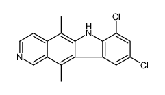 7,9-dichloro-5,11-dimethyl-6H-pyrido[4,3-b]carbazole结构式