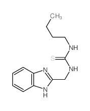 3-(1H-benzoimidazol-2-ylmethyl)-1-butyl-thiourea Structure