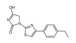 1-(4-(p-Ethylphenyl)-2-thiazolyl)hydantoin结构式