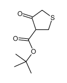 tert-butyl 4-oxothiolane-3-carboxylate Structure