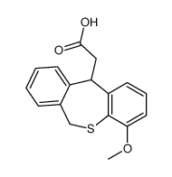 4-Methoxy-6,11-dihydrodibenzo(b,e)thiepin-11-acetic acid Structure