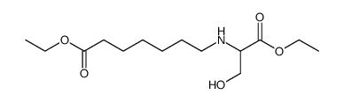 ethyl N-(6-ethoxycarbonylhexyl)-DL-serinate Structure