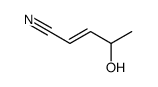 4-hydroxypent-2-enenitrile Structure