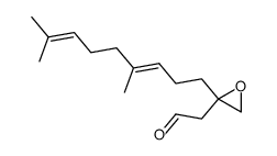 (E)-2-(2-(4,8-dimethylnona-3,7-dien-1-yl)oxiran-2-yl)acetaldehyde Structure