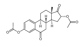 3,16α-diacetoxy-1,3,5(10)-estratriene-6,17-dione结构式