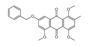 7-Benzyloxy-1,4,5-trimethoxy-2-methyl-9,10-anthrachinon Structure