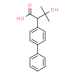 alpha-(1-Hydroxy-1-methylethyl)-biphenylacetic acid, (-)- structure