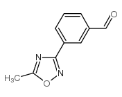 3-(5-甲基-1,2,4-噁二唑-3-基)苯甲醛结构式