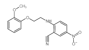 2-{[2-(2-Methoxyphenoxy)ethyl]amino}-5-nitrobenzonitrile结构式