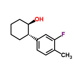 TRANS-2-(3-FLUORO-4-METHYLPHENYL)CYCLOHEXANOL Structure