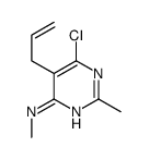 6-chloro-N,2-dimethyl-5-prop-2-enylpyrimidin-4-amine Structure