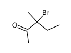 3-bromo-3-methyl-pentan-2-one Structure