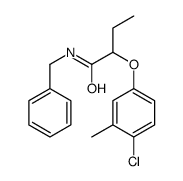 N-benzyl-2-(4-chloro-3-methylphenoxy)butanamide Structure