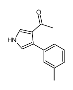 1-[4-(3-methylphenyl)-1H-pyrrol-3-yl]ethanone Structure