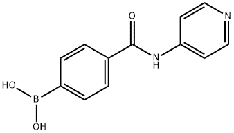 4-(4-Pyridylcarbamoyl)benzeneboronic acid structure