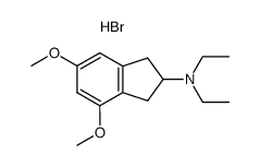 4,6-dimethoxy-2-(diethylamino)indan hydrobromide Structure