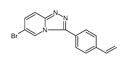 1,2,4-Triazolo[4,3-a]pyridine, 6-bromo-3-(4-ethenylphenyl) Structure