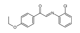2-(2-chlorophenyl)imino-1-(4-ethoxyphenyl)ethanone结构式