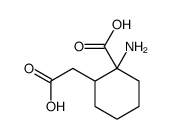 1-amino-2-(carboxymethyl)cyclohexane-1-carboxylic acid结构式