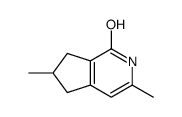 3,6-dimethyl-2,5,6,7-tetrahydrocyclopenta[c]pyridin-1-one结构式