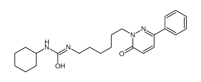 1-cyclohexyl-3-[6-(6-oxo-3-phenylpyridazin-1-yl)hexyl]urea结构式