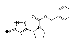 benzyl 2-(3-amino-1,2,4-thiadiazol-5-yl)pyrrolidine-1-carboxylate Structure