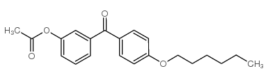 3-ACETOXY-4'-HEXYLOXYBENZOPHENONE Structure