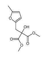 dimethyl 2-hydroxy-2-[(5-methylfuran-2-yl)methyl]propanedioate结构式