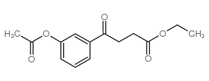 ETHYL 4-(3-ACETOXYPHENYL)-4-OXOBUTYRATE结构式