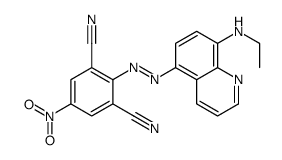 2-[[8-(ethylamino)quinolin-5-yl]diazenyl]-5-nitrobenzene-1,3-dicarbonitrile Structure