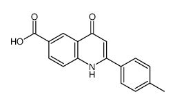 2-(4-methylphenyl)-4-oxo-1H-quinoline-6-carboxylic acid结构式