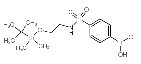 (4-(N-(2-((TERT-BUTYLDIMETHYLSILYL)OXY)ETHYL)SULFAMOYL)PHENYL)BORONIC ACID structure