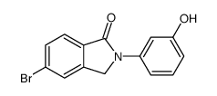 5-bromo-2-(3-hydroxyphenyl)-3H-isoindol-1-one Structure