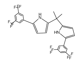 2,9-bis[3,5-bis(trifluoromethyl)phenyl]-5,5-dimethyldipyrrolylmethane Structure